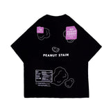 PEANUT STAIN - パッケージング ブラック オーバーサイズド Tシャツ