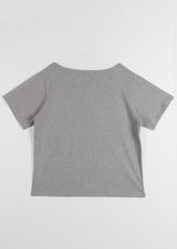 EYELET OFF SHOULDER TEE
