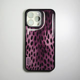 Wild Luxe Leopard Phone Case Berry (BK_Epoxy)