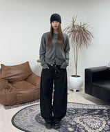 Kael Button Fly Curved Pants