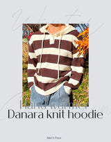 Stripe hooded knit hand warmer