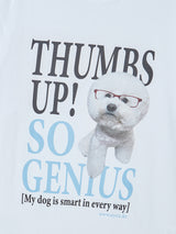  GENIUS PUPPY TEE WHITE