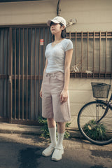 スタッドクロスソックス (ホワイト)