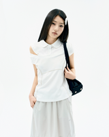 Detachable Collar T-shirt / Off White