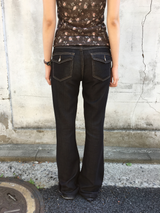 Lyocell Indigo Bootcut Pants (1color)