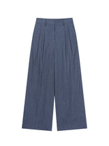 ワイドリネンパンツ (Denim)