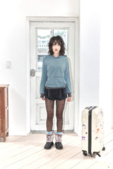 blue stripe hoodie