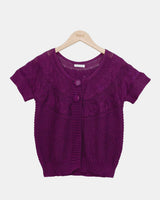 Meku Knit Short-Sleeve Cardigan