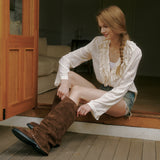 Rivet long Boots - 2Color