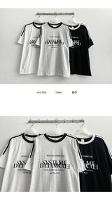 Durang トラックライン半袖Tシャツ