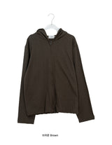 [unisex] Nevea Basic Slub Two-Way Hood Zip-Up