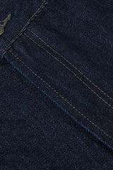 Vintage Raw Denim Wide-Leg Jeans