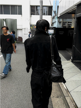 ブラックデニムニットジャケット