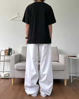 ベーシックコットンワイドパンツ