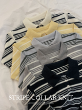 #MLボーダーカラールーズフィットニット (5color)