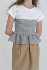 Twinkle tweed top_silver
