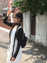 Soi Nylon Balloon Sleeveless Mini One Piece