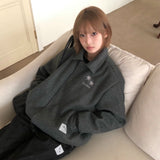 ノアールキルティングボタンブルゾンジャケット UNISEX (2COLOR)