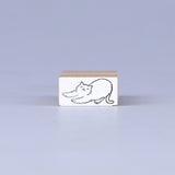 [Wood stamp] 3 kinds of cats a day