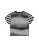 STRIPE BASIC LOGO TEE_GREY