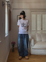 Bolide Washing Baggy Denim Pants