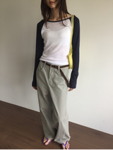 [SET]ミュート カーブドパンツ ＋ ベルト