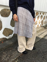 ツウィルコットンブーツカットパンツ (2color)