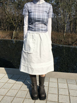 Check See-Through Layered Tee (2c)