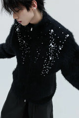 Pearl Fleece Knit Cardigan