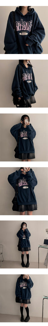 Poemy Lettering Over Hoodie