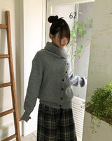 ハイネックタートル2wayリブニット