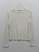Ocean Tencel See-through Round Neck T-shirt