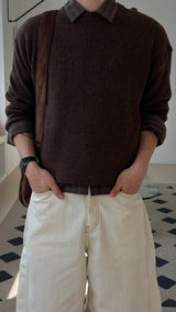 Wool Hachi Round Knit (7 Colors)