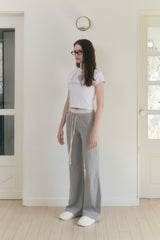 Sweet Dreams Lace Flare Pants (Gray)