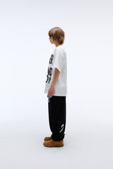 Weekend warrior people artwork T-shirt (White)
