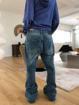 バギー フレア デニム パンツ