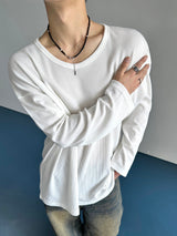 Module ベーシックワッフル Uniqlo ロングスリーブ 4C