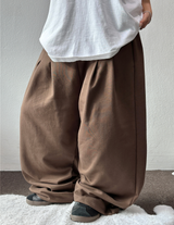 FRONT TWO PINTUCK BALLOON PANTS 🩶🤍🖤🍘5COLOR