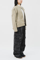 Bella Biker Leather Jacket (2color)