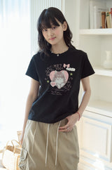 26SS★ ミユキャットクロップ半袖Tシャツ
