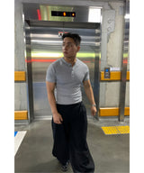 (Muscle Fit) ループヘンリーネックリブショートスリーブ