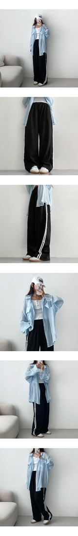Valet Side Two Line Ribbon Sweat Pants (6 colors)
