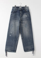 DOUBLE POCKET WIDE DENIM