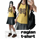 Delhi Slim Raglan Short Sleeve Tee (4 colors)