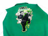 TZWORLDWIDE VARSITY JACKET - LUCKY GREEN