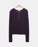 Dandi Tencel Button Long-Sleeve T-Shirt