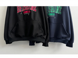 Juno Brisbane Embroidery Lettering Overfit Hoodie