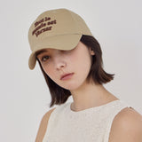 TMV Lettering Ball Cap / Twill Beige