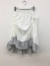 Le Shirring Curtain Midi Skirt (2color)