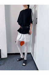 Loose Fit Boxy Round Short-Sleeved T-Shirt